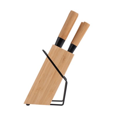 Μαχαίρια Bamboo Essentials ανοξείδωτα με βάση 5 τεμάχια