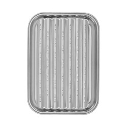 Δίσκος ψησίματος barbeque ανοξείδωτος διαστάσεων 34x24cm