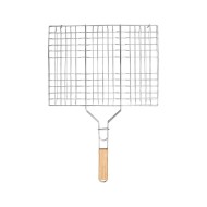 Σχάρα ψησίματος BARBEQUE μεταλλική διαστάσεων 49x30cm με ξύλινη λαβή Σχάρα ψησίματος BARBEQUE μεταλλική διαστάσεων 49x30cm με ξύλινη λαβή