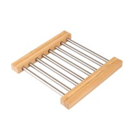 Βάση μαγειρικού σκεύους πτυσσόμενη BAMBOO ESSENTIALS απο ανοξείδωτο ατσάλι και Bamboo διαστάσεων 22x21.3x2.2cm Estia Βάση μαγειρικού σκεύους πτυσσόμενη BAMBOO ESSENTIALS απο ανοξείδωτο ατσάλι και Bamboo διαστάσεων 22x21.3x2.2cm Estia