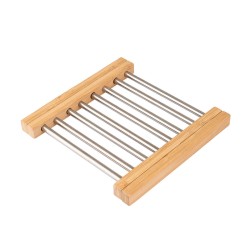 Βάση μαγειρικού σκεύους πτυσσόμενη BAMBOO ESSENTIALS απο ανοξείδωτο ατσάλι και Bamboo διαστάσεων 22x21.3x2.2cm Estia Βάση μαγειρικού σκεύους πτυσσόμενη BAMBOO ESSENTIALS απο ανοξείδωτο ατσάλι και Bamboo διαστάσεων 22x21.3x2.2cm Estia