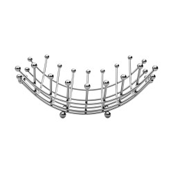 Φρουτιέρα elegant nickel από κράμα ψευδαργύρου σε ασημί χρώμα Φρουτιέρα elegant nickel από κράμα ψευδαργύρου σε ασημί χρώμα