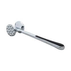 Σφυρί κρέατος 2 όψεων NICKEL από κράμα ψευδαργύρου με αντιολισθητική λαβή