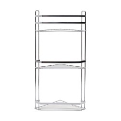 Εταζέρα Elegant μεταλλική γωνιακή 3 θέσεων διαστάσεων 54x28x18cm χρωμίου