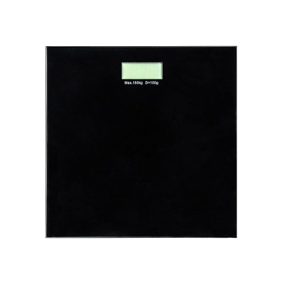 Ζυγαριά μπάνιου ψηφιακή σε μαύρο χρώμα με μέγιστο βάρος 150kg