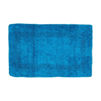 Ταπέτο μπάνιου DECO βαμβακερό διαστάσεων 80x50cm σε χρώμα μπλε