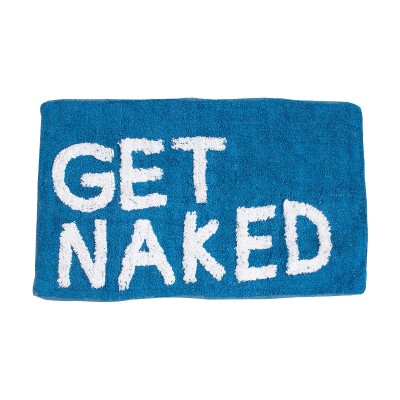 Ταπέτο μπάνιου Get Naked βαμβακερό διαστ΄ασεων 80x50cm σε χρώμα μπλε
