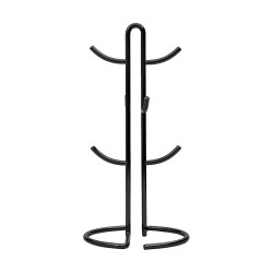 Βάση για κούπες NICKEL BLACK 6 θέσεων κατασκευασμένη απο κράμα ψευδαργύρου Estia