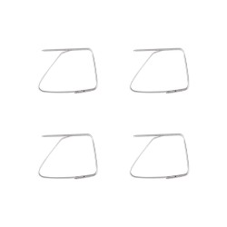 Κλιπ για τραπεζομάντηλα ανοξείδωτο διαστάσεων 6x4cm 4 τεμάχια