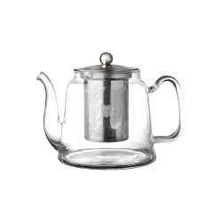 Τσαγιέρα γυάλινη χωρητικότητας 1000ml με ανοξείδωτο φίλτρο Τσαγιέρα γυάλινη χωρητικότητας 1000ml με ανοξείδωτο φίλτρο