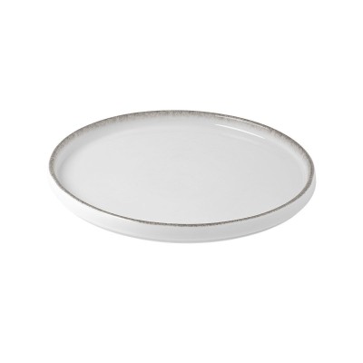 Πιάτο ρηχό κάθετο Pearl white πορσελάνινο διαμέτρου 21cm