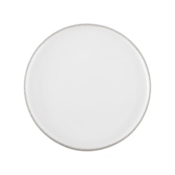 Πιάτο ρηχό κάθετο Pearl white πορσελάνινο διαμέτρου 21cm