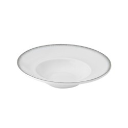 Πιάτο ριζότου Pearl white πορσελάνινο διαμέτρου 24cm