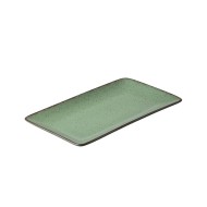Πιατέλα ορθογώνια Terra green πορσελάνινη διαστάσεων 27x16cm