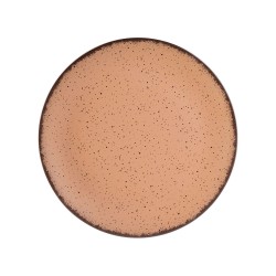 Πιάτο ρηχό Terra salmon πορσελάνινο διαμέτρου 21cm