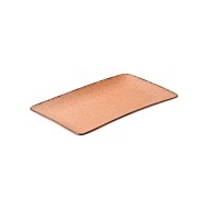 Πιατέλα ορθογώνια Terra salmon πορσελάνινη διαστάσεων διαστάσεων 21x10.5cm