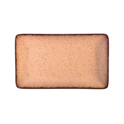 Πιατέλα ορθογώνια Terra salmon πορσελάνινη διαστάσεων διαστάσεων 31x21cm