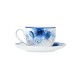 Κούπα τσάι Blue rose πορσελα΄νινη χωρητικότητας 220ml και πατάκι