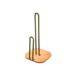 Βάση για ρολό κουζίνας  BAMBOO ESSENTIALS χρώματος λαδί ατσάλι με bamboo διαστάσεων 16x31.5cm  Εstia Βάση για ρολό κουζίνας  BAMBOO ESSENTIALS χρώματος λαδί ατσάλι με bamboo διαστάσεων 16x31.5cm  Εstia