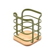 Θήκη για κουτάλες BAMBOO ESSENTIALS σε λαδί χρώμα διαστάσεων 12x12x12.5cm  Estia