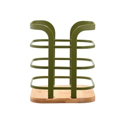 Θήκη για κουτάλες BAMBOO ESSENTIALS σε λαδί χρώμα διαστάσεων 12x12x12.5cm  Estia