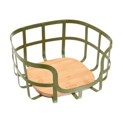 Φρουτιέρα ιδανική για φρούτα και λαχανικά  BAMBOO ESSENTIALS σε λαδί χρώμα διαστάσεων 24x24x12.7cm Estia Φρουτιέρα ιδανική για φρούτα και λαχανικά  BAMBOO ESSENTIALS σε λαδί χρώμα διαστάσεων 24x24x12.7cm Estia