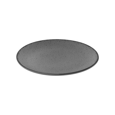 Πιάτο ρηχό Terra grey από πορσελάνη διαμέτρου 27cm σε γκρι χρώμα