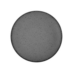 Πιάτο ρηχό Terra grey από πορσελάνη διαμέτρου 27cm σε γκρι χρώμα