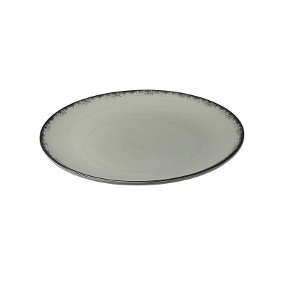 Πιάτο παρουσίιασης Pearl grey πορσελάνινο διαμέτρου 31cm σε χρώμα γκρι