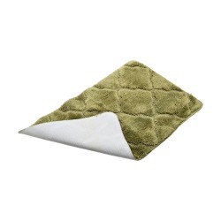 Πατάκι μπάνιου MICROFIBER OLIVE SERIES διαστάσεων 70x45cm αντιολισθητικό σε χρώμα λαδί
