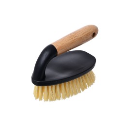 Βούρτσα χειρός καθαρισμού πατώματος Bamboo Essentials σε μαύρο χρώμα