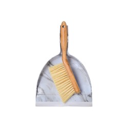 Σκούπα με φαράσι χειρός BAMBOO ESSENTIALS με σχέδιο μάρμαρο