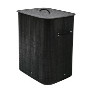 Καλάθι απλύτων Bamboo Essentials πτυσσόμενο ορθογώνιο χωρητικότητας 60lt σε μαύρο χρώμα Καλάθι απλύτων Bamboo Essentials πτυσσόμενο ορθογώνιο χωρητικότητας 60lt σε μαύρο χρώμα