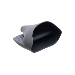 Πιάστρα φούρνου σιλικόνης με αντιολισθητική λαβή σε χρώμα γκρι