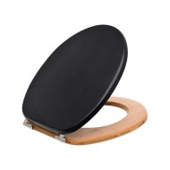 Καπάκι λεκάνης Bamboo Essentials σε μαύρο χρώμα Καπάκι λεκάνης Bamboo Essentials σε μαύρο χρώμα