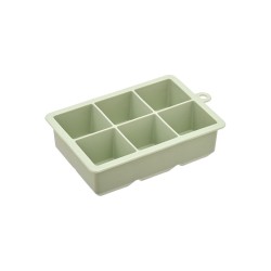 Παγοθήκη σιλικόνης 6 θέσεων σε χρώμα mint green διαστάσεων 16x10x4cm