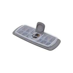 Παγοθήκη πλαστική 14 θέσεων με καπάκι σε χρώμα γκρι