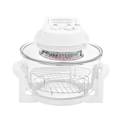 Φουρνάκι ρομπότ CRYSTAL COOK με ισχύ 1400w χωρητικότητας 12lt με αντιστάσεις σε χρώμα λευκό