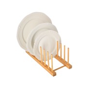 Πιατοθήκη Bamboo Essentials αναδιπλούμενη 2 επιπέδων