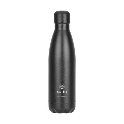 Θερμός Flask Lite Save the Aegean χωρητικότητας 500ml σε χρώμα Midnight black
