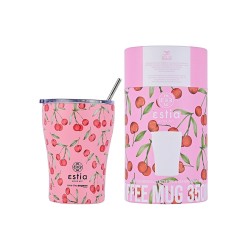Θερμός Coffee Mug Save the Aegean χωρητικότητας 350ml σε χρώμα Cherry rose