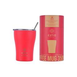 Θερμός Coffee Mug Save the Aegean χωρητικότητας 350ml σε χρώμα Scarlet red