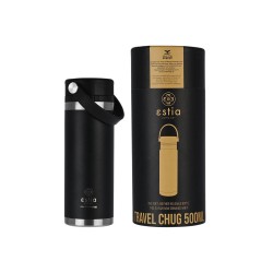 Θερμός Travel Chug Save the Aegean χωρητικότητας 500ml σε χρώμα Midnight Black Θερμός Travel Chug Save the Aegean χωρητικότητας 500ml σε χρώμα Midnight Black
