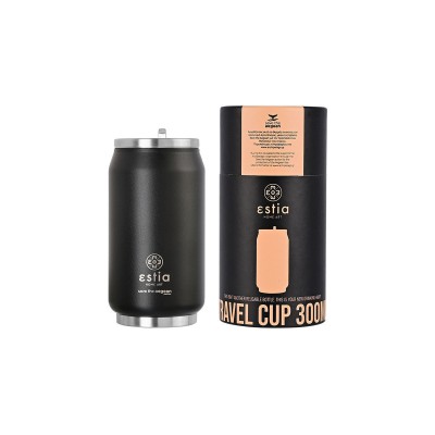 Θερμός Travel Cup Save the Aegean χωρητικότητας 300ml σε χρώμα Midnight Black
