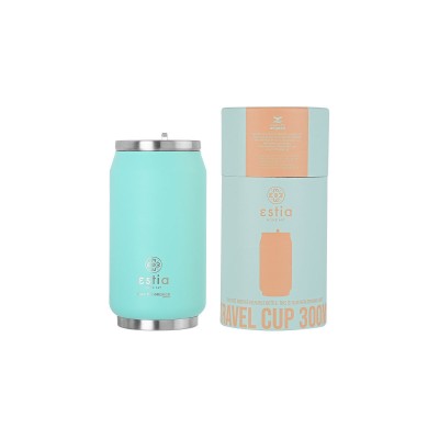 Θερμός Travel Cup Save the Aegean χωρητικότητας 300ml σε χρώμα Bermuda Green