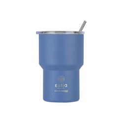 Θερμός Mug lite Save the Aegean χωρητικότητας 400ml σε χρώμα Denim Blue