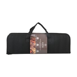 Εργαλεία BARBEQUE ανοξείδωτα με αντιθερμική λαβή και θήκη μεταφοράς σετ 5 τεμαχίων ESTIA