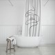 Κουρτίνα μπάνιου αδιάβροχη Line Art πολυεστερική διαστάσεων 180x200cm
