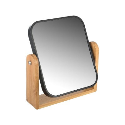 Καθρέφτης επιτραπέζιος Bamboo Essentials περιστρεφόμενος διπλής όψεως 