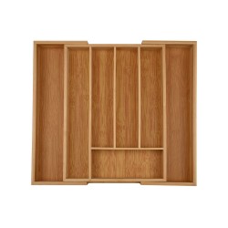 Θήκη συρταριού για μαχαιροπίρουνα Bamboo Essentials επεκτεινόμενη
